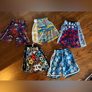 Boys Flow Society Lacrosse Shorts - Bundle of 5 Shorts (size XXS or 2XS)